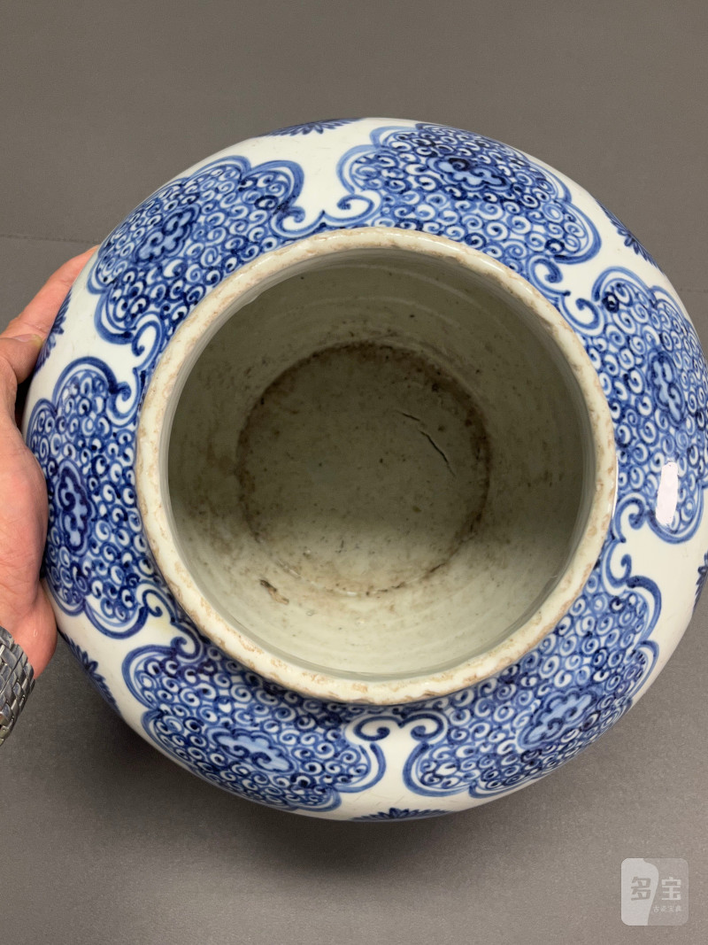 明中期  青花凤穿花纹罐 - 图15